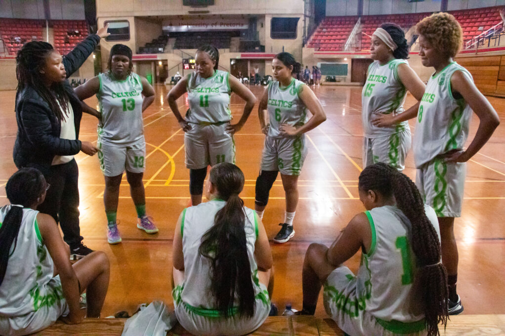 Celtic's Finest in a huddle